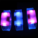 LED Slap Bracelet Glowing Wrist Band Arms Light Up Party Night Running