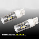 1 PC 6000K White 7443 High Power 80W Tail Brake Standby Reverse LED Light New
