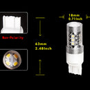 1 PC 6000K White 7443 High Power 80W Tail Brake Standby Reverse LED Light New