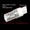 1 PC 6000K White 7443 High Power 80W Tail Brake Standby Reverse LED Light New