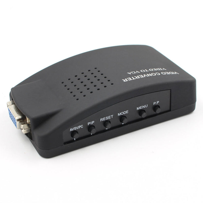 1 x CCTV DVD DVR Camera TV BNC S Video VGA Input to VGA Output PC Converter Hot