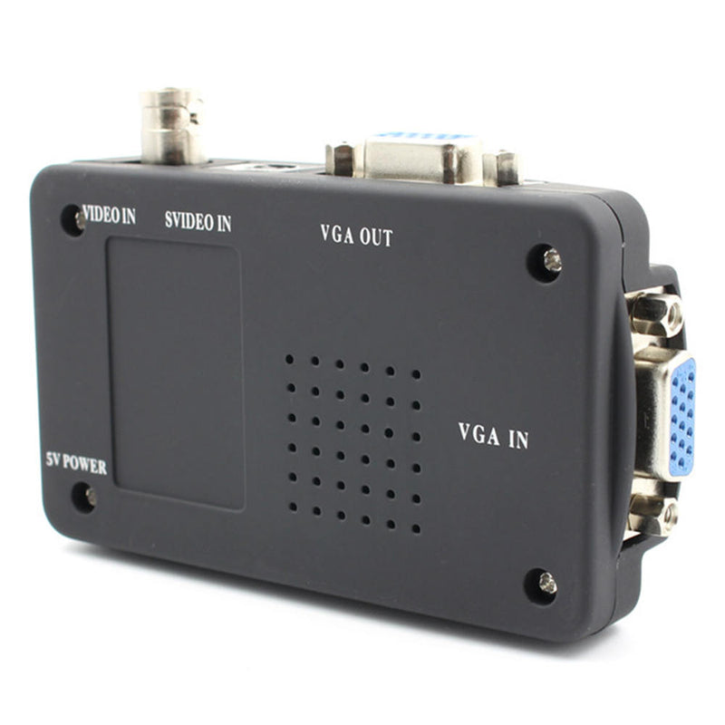 1 x CCTV DVD DVR Camera TV BNC S Video VGA Input to VGA Output PC Converter Hot