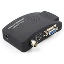 1 x CCTV DVD DVR Camera TV BNC S Video VGA Input to VGA Output PC Converter Hot