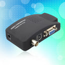 1 x CCTV DVD DVR Camera TV BNC S Video VGA Input to VGA Output PC Converter Hot