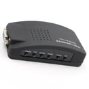 1 x CCTV DVD DVR Camera TV BNC S Video VGA Input to VGA Output PC Converter Hot