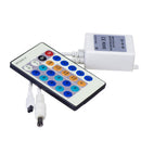 Universal RGB LED Strip Lights 5V-24V 6A 24 Key Monochrome IR Lamps Controller