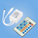 Universal RGB LED Strip Lights 5V-24V 6A 24 Key Monochrome IR Lamps Controller