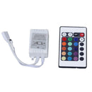 Universal RGB LED Strip Lights 5V-24V 6A 24 Key Monochrome IR Lamps Controller