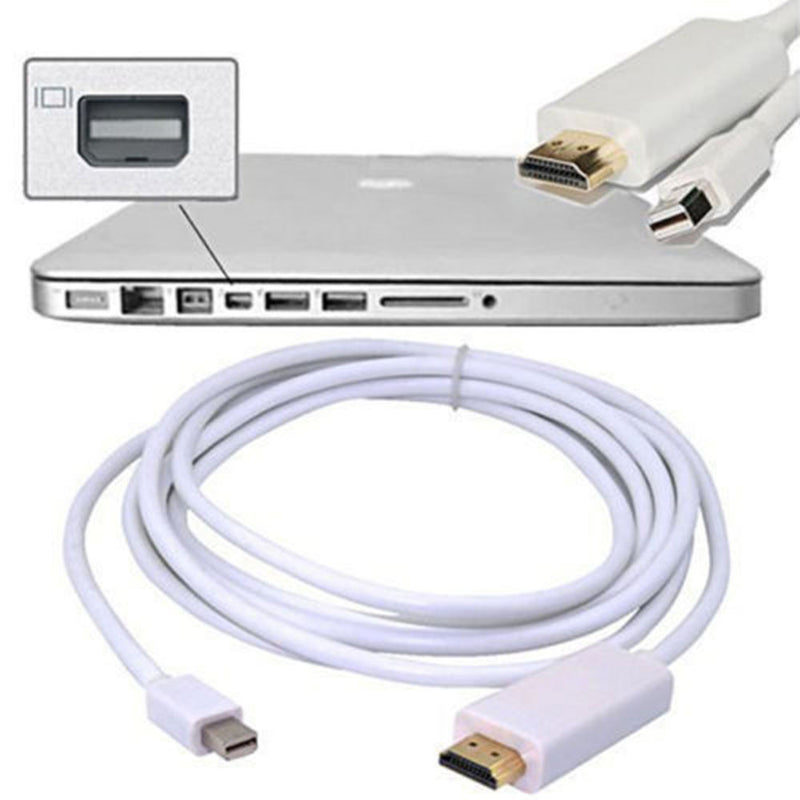 High Speed 6FT ThunderBolt Mini DisplayPort DP to HDMI Cable Adapter Male