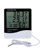 1x Digital LCD Reptile Hygrometer Thermometer with Probe Aquarium Tank reqt New