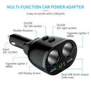 12-24V Car Cigarette Lighter Socket Splitters LED Dual USB Charger Adapter Hot 1