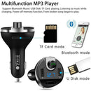 Wireless In-Car Bluetooth FM Transmitter MP3 Radio Adapter Car Fast USB Charger