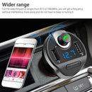 Wireless In-Car Bluetooth FM Transmitter MP3 Radio Adapter Car Fast USB Charger