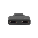 HDMI Port Male to 2 Female 1 In 2 Out Splitter Cable Adapter Converter Hot 1x