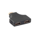 HDMI Port Male to 2 Female 1 In 2 Out Splitter Cable Adapter Converter Hot 1x