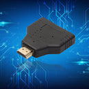 HDMI Port Male to 2 Female 1 In 2 Out Splitter Cable Adapter Converter Hot 1x