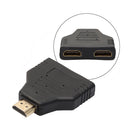 HDMI Port Male to 2 Female 1 In 2 Out Splitter Cable Adapter Converter Hot 1x