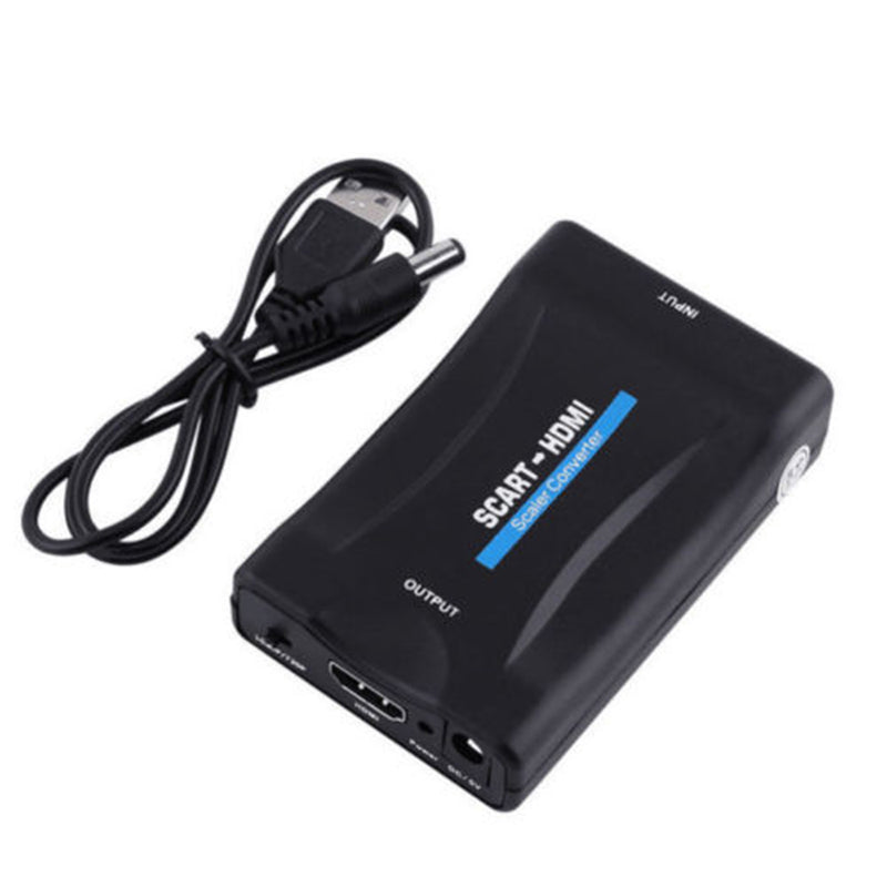 1080P HDMI to SCART Composite Video Scaler Converter Audio Adapter Best 1set