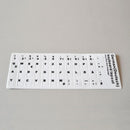 Transparent Computer Keyboard Stickers German Letters Black Letter Super Durable