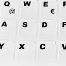 Transparent Computer Keyboard Stickers German Letters Black Letter Super Durable