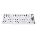 German Keyboard Stickers Black Letters on White Computer Laptop Antiglare