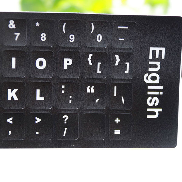 1 x Computer English  Keyboard Film Stickers Letters Alphabet Desktop  Scrub Hot