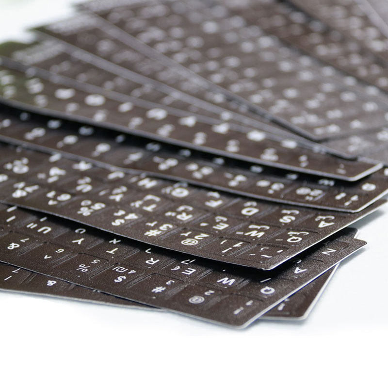 1 x Computer English  Keyboard Film Stickers Letters Alphabet Desktop  Scrub Hot