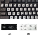 1 x Computer English  Keyboard Film Stickers Letters Alphabet Desktop  Scrub Hot