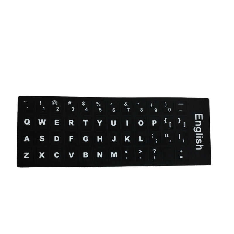 1 x Computer English  Keyboard Film Stickers Letters Alphabet Desktop  Scrub Hot