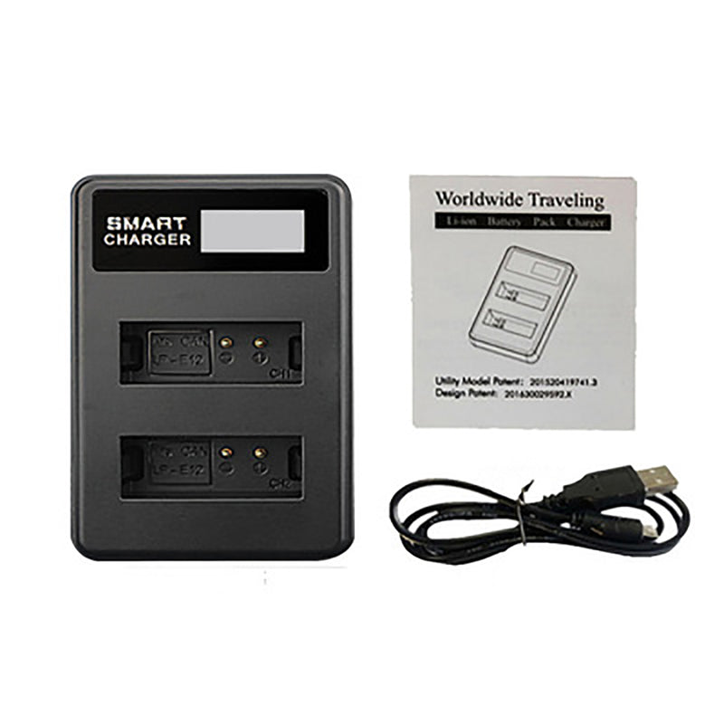 1 USB Battery Charger LP-E12 For Canon EOS 100D EOS M EOS M2 M10 KISS X7 Reb Hot