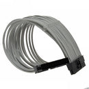 New 30cm 24Pin Power Adapter Extension Cord Computer Gray Best 1x