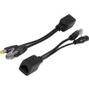 Passive Power over Ethernet PoE Adapter Injector+ Splitter Kit 5v 12v New 1 set