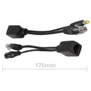 Passive Power over Ethernet PoE Adapter Injector+ Splitter Kit 5v 12v New 1 set