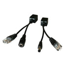 Passive Power over Ethernet PoE Adapter Injector+ Splitter Kit 5v 12v New 1 set