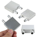 Aluminium Computer Water Cooling Heatsink Block Waterblock Liquid Cooler New 1x