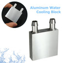 Aluminium Computer Water Cooling Heatsink Block Waterblock Liquid Cooler New 1x