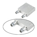 Aluminium Computer Water Cooling Heatsink Block Waterblock Liquid Cooler New 1x