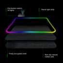 Large Gaming Keyboard Mouse Pad RGB LED Lighting Soft Non-slip Laptop Mouse Mat