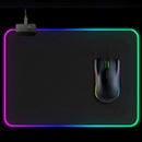Large Gaming Keyboard Mouse Pad RGB LED Lighting Soft Non-slip Laptop Mouse Mat