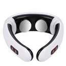 Electric Pulse Back Neck Massager Far Infrared Heating Pain Relaxation Relief