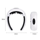 Electric Pulse Back Neck Massager Far Infrared Heating Pain Relaxation Relief