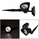 4-LED Solar Spot Light Outdoor Garden Lawn Landscape LED Spotlight Pat Best 1x
