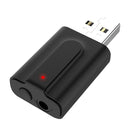 2 in 1 USB Bluetooth 5.0 Transmitter Receiver Audio Music Adapter+3.5mm New 1set