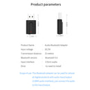 2 in 1 USB Bluetooth 5.0 Transmitter Receiver Audio Music Adapter+3.5mm New 1set