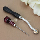 New 1 x Awl Tool With Overstitch Wheel Leather Craft Cloth Awl Tool Pin HOT