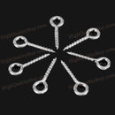 200 x/set 12mm White Screw Eye Pin Eyelet Jewelry Making Findings Craft Hot