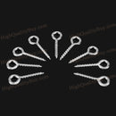 200 x/set 12mm White Screw Eye Pin Eyelet Jewelry Making Findings Craft Hot