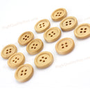 100 x 15mm Round Yellow Wooden Wood Buttons Sewing Scrapbooking Craft 4 Hot