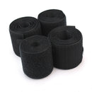 2sets Black Sticky Band Double-sided Adhesive Patch Glue Loop Nylon Black