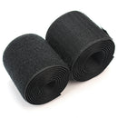 2sets Black Sticky Band Double-sided Adhesive Patch Glue Loop Nylon Black